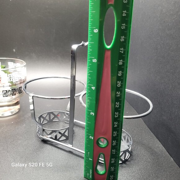 Vintage Libbey Condiment Set in Caddy With Lids Mid Century Design - Picture 13 of 16